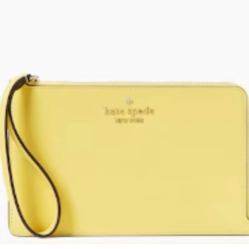 Sold🎉Kate Spade Yellow Wristlet